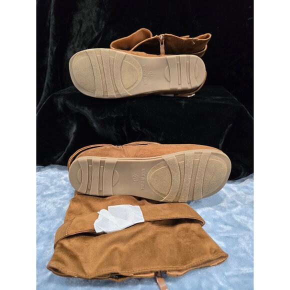 *Journee Collection* Women's Size 7.5-Jester-01 Hidden Wedge Riding Boots-Camel - Picture 5 of 8